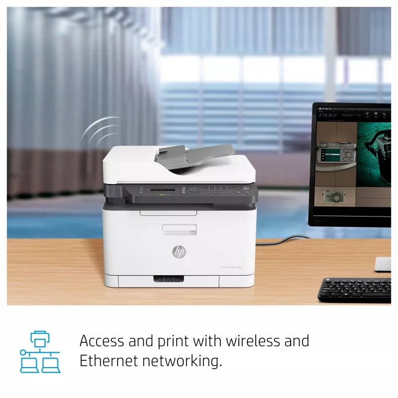 HP Color Laser MFP 179fnw daudzfunkciju lāzerprinteris, krāsu, A4, tīkls, Wi-Fi