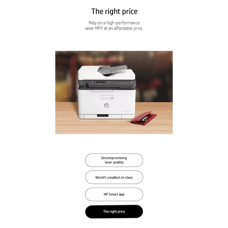 HP Color Laser MFP 179fnw daudzfunkciju lāzerprinteris, krāsu, A4, tīkls, Wi-Fi