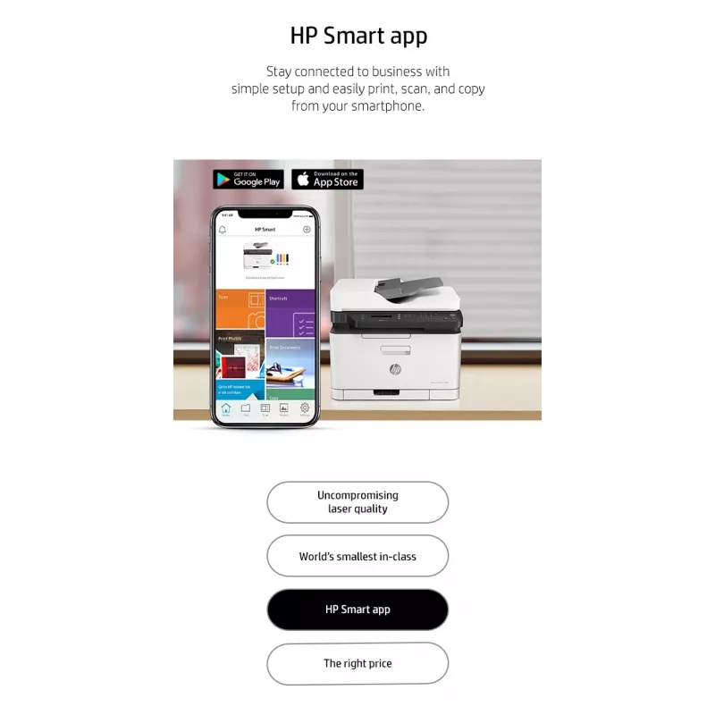 HP Color Laser MFP 179fnw daudzfunkciju lāzerprinteris, krāsu, A4, tīkls, Wi-Fi