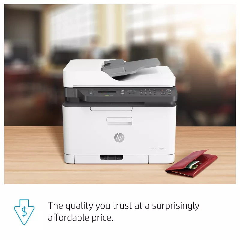 HP Color Laser MFP 179fnw daudzfunkciju lāzerprinteris, krāsu, A4, tīkls, Wi-Fi