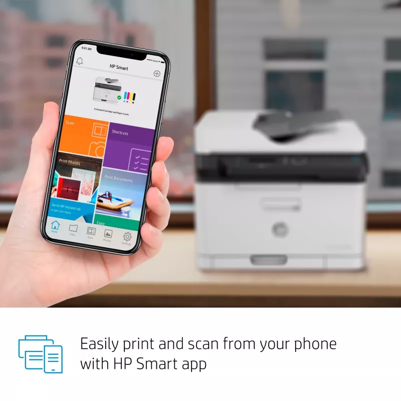 HP Color Laser MFP 179fnw daudzfunkciju lāzerprinteris, krāsu, A4, tīkls, Wi-Fi
