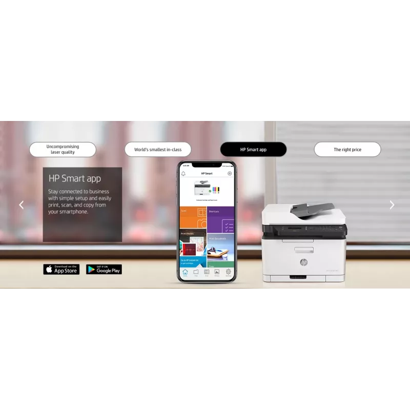 HP Color Laser MFP 179fnw daudzfunkciju lāzerprinteris, krāsu, A4, tīkls, Wi-Fi