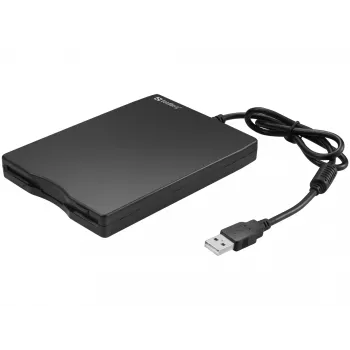 Sandberg USB diskešu diskdzinis, ārējais, USB 2.0, 360 RPM, 102 mm, 140 mm, 17 mm