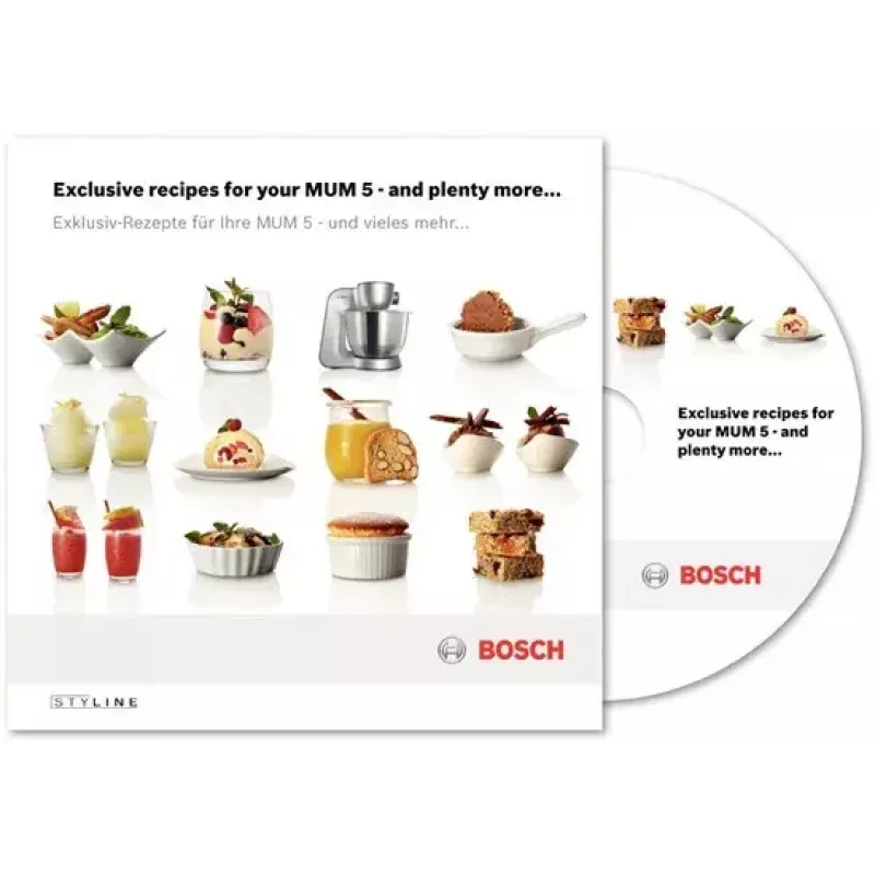 Bosch Styline virtuves kombains 900 W 3,9 L Nerūsējošs tērauds, Balts