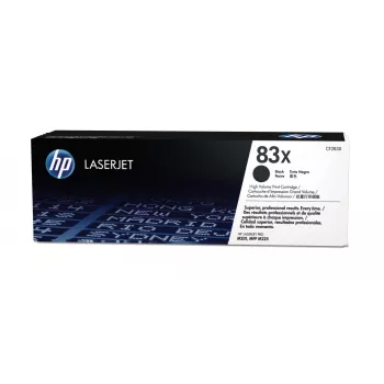 HP 83X High Yield Black Original LaserJet Tonera kasetne, 2200 lappuses, Melna, 1 gab.