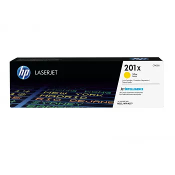 HP 201X augstas ražības dzeltena oriģinālā LaserJet tonera kasetne, 2300 lapas, dzeltena, 1 gab.