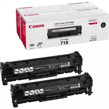 Canon CRG-718 Bk VP toner kasetne 2 gab. Oriģināla Melna