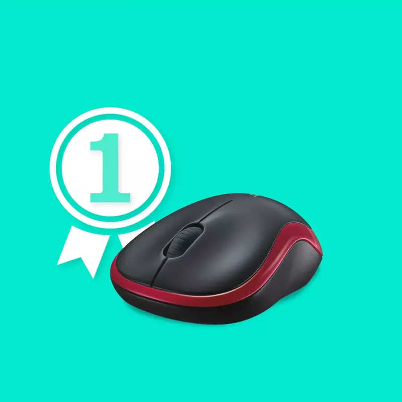 Pele Logitech M185 Wireless Sarkana