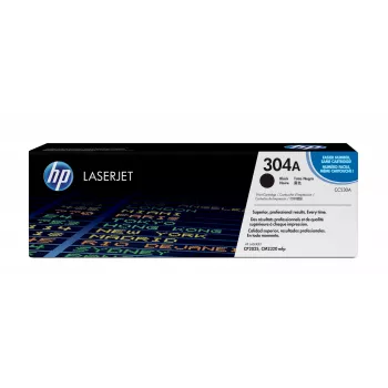 HP 304A melns oriģinālais lāzerprintera tonera kasetne, 3500 lappuses, Melns, 1 gab.
