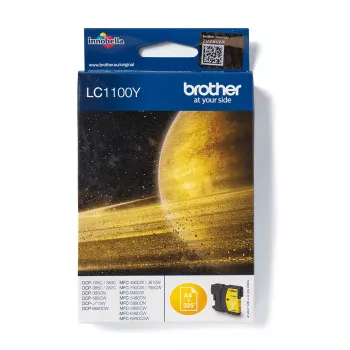 Brother LC1100Y oriģinālā dzeltenā tintes kasetne, 1 gab.