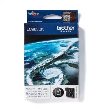 Brother LC985BK oriģinālā melnā tintes kasetne, 1 gab.