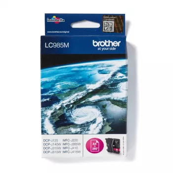 Brother LC985M oriģinālā magenta tintes kasetne 1 gab.