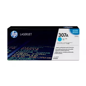 HP 307A Ciāna oriģinālā lāzerprintera tonera kasetne (CE741A)