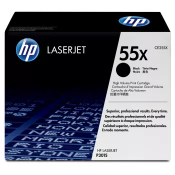 HP 55X High Yield Black Original LaserJet Tonera kasetne, 12500 lapas, Melna, 1 gab.