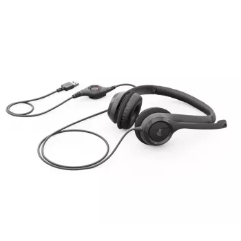 LOGITECH Headset H390 - USB-A - melns