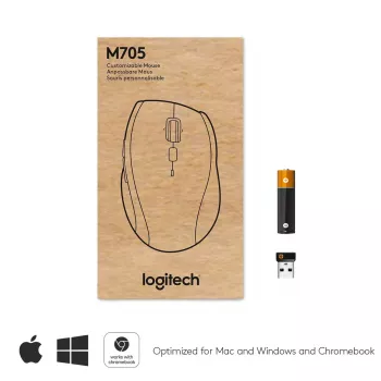 Pele Logitech Marathon M705 RF Bezvadu