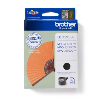 Brother LC129XLBK melna tintes kasetne (augstas ietilpības)
