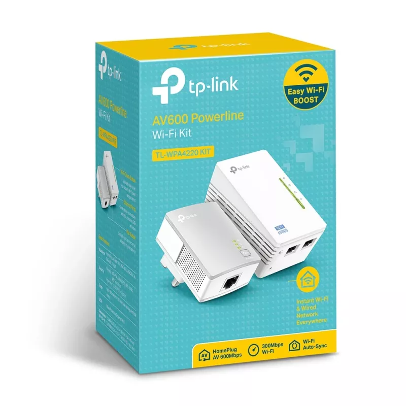 TP-Link Powerline 600 Wi-Fi Pagarinātāja Starta Komplekts