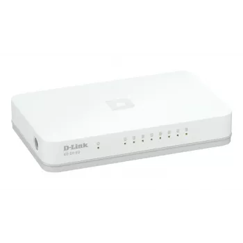 D-Link GO-SW-8G/E tīkla slēdzis Nepārvaldāms Gigabit Ethernet (10/100/1000) Balts
