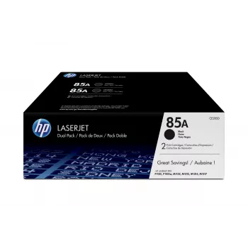 HP 85A 2 gab. melns oriģināls lāzerprintera tonera kasetne (CE285AD)