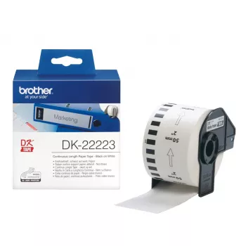Brother DK-22223 termālā papīra lente, balta, 50 mm x 30,48 m