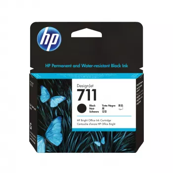 HP 711 80 ml melna tintes kasetne DesignJet