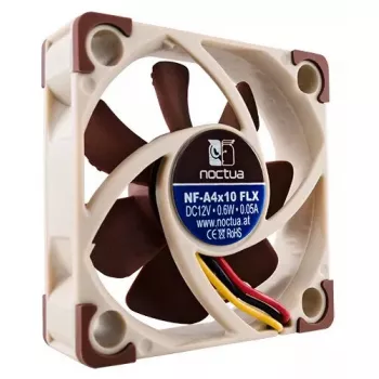 Aksiālais ventilators Noctua NF-A4x10 FLX 40 mm, 12 V, 4500 RPM, 8,2 m³/h, 10 mm augstums