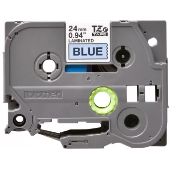 Lentīšu kasetne Brother TZE-551 24mm x 8m, melna uz balta, laminēta