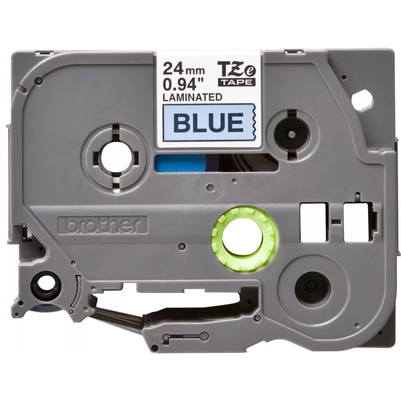 Lentīšu kasetne Brother TZE-551 24mm x 8m, melna uz balta, laminēta