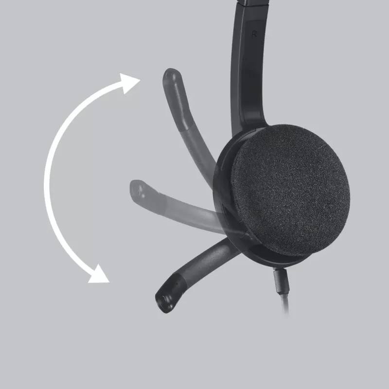 LOGITECH H340 USB austiņas, melnas