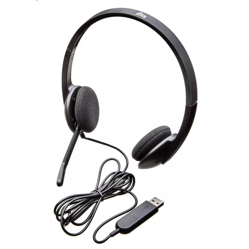 LOGITECH H340 USB austiņas, melnas