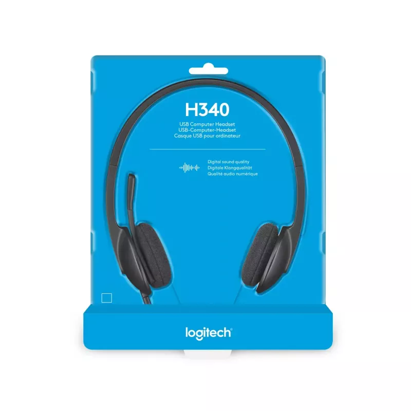LOGITECH H340 USB austiņas, melnas