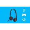 LOGITECH H340 USB austiņas, melnas
