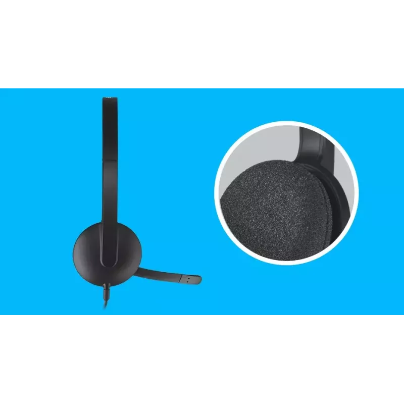 LOGITECH H340 USB austiņas, melnas