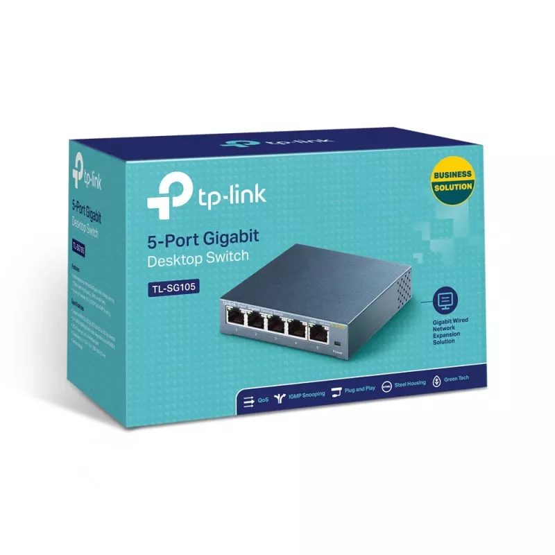 Nepārvaldāms slēdzis TP-Link TL-SG105, 5 porti, 10/100/1000Mbps