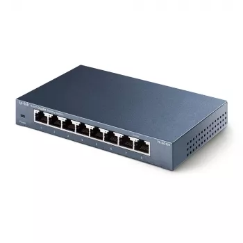 TP-Link TL-SG108 8 portu Gigabit Ethernet tīkla slēdzis, neapvaldīts