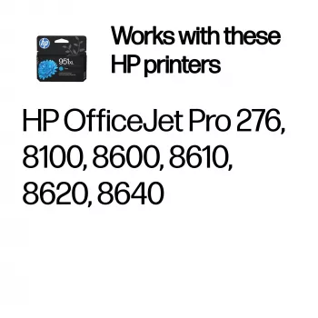 HP 951XL Cyan oriģinālā augstas ražības tintes kasetne