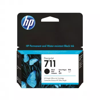 HP 711 38 ml melna DesignJet tintes kasetne