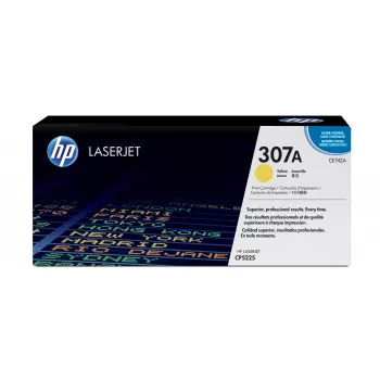 HP 307A dzeltena oriģinālā lāzerprintera tonera kasetne