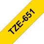 Lentīte marķēšanai Brother TZE651 24mm dzeltena