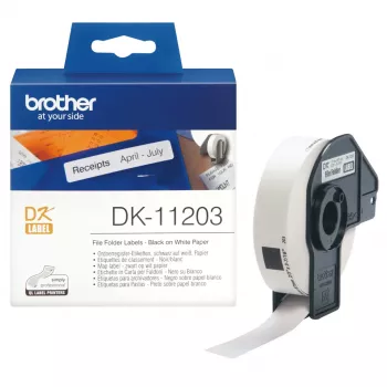 Brother DK11203 etiķešu ruļļa etiķetes mapēm