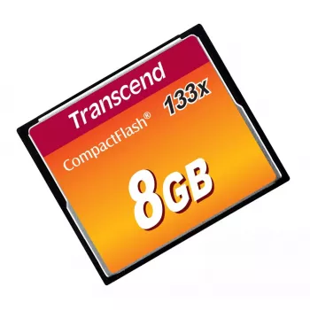 CompactFlash karte Transcend TS8GCF133, 8 GB, 50 MB/s lasīšana, 20 MB/s rakstīšana