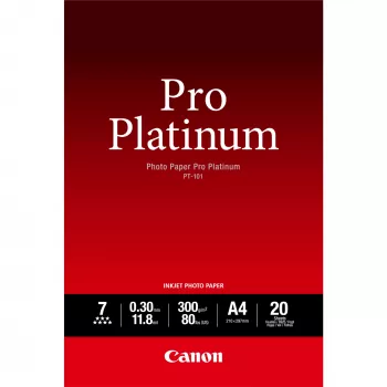 Canon PT-101 Pro Platinum foto papīrs A4 - 20 loksnes