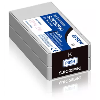 Epson SJIC22P(K): oriģinālā melnā tintes kasetne ColorWorks C3500