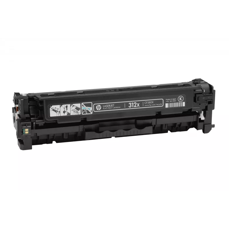 HP 312X CF380X augstas izlaides tonera kasetne, 4 400 lpp., melna