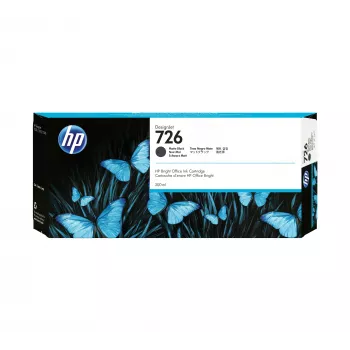 HP 726 300 ml matēti melna DesignJet tintes kasetne