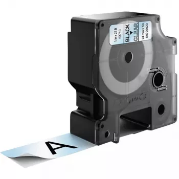 DYMO D1 lente 24mm x 7m, melns uz caurspīdīga, pašlīmējoša