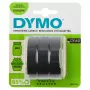 DYMO 3D reljefa lentes komplekts S0847730 | 9 mm x 3 m | Balts uz melna | 3 ruļļi