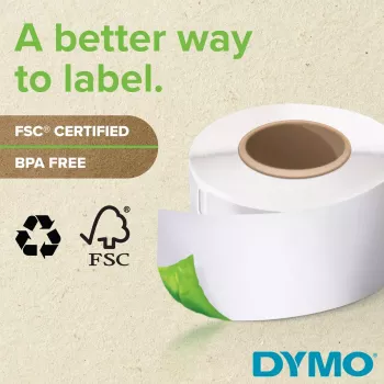 DYMO Autentiskas Extra Large sūtījumu etiķetes | 104 mm x 159 mm | Pašlīmējošas | Ruļlis ar 220 viegli noplēšamām etiķetēm | LabelWriter 4XL/5XL printeriem