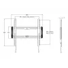 Multibrackets M Universāls fiksēts sienas stiprinājums vidējs melns